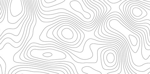 Abstract design with seamless pattern with lines topographic map. geographic mountain relief. the white on black contours topography stylized height of the lines. geographic contour map paper texture.