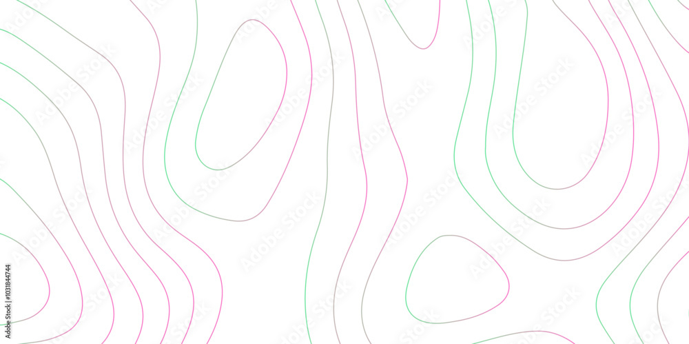 Poster abstract design with seamless pattern with lines topographic map. geographic mountain relief. retro 