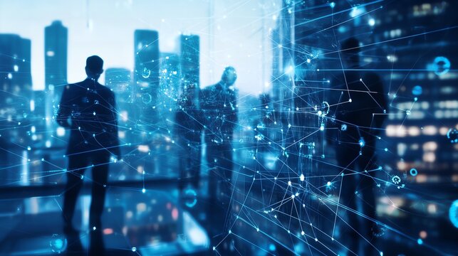 Business team utilizing technology for effective project management