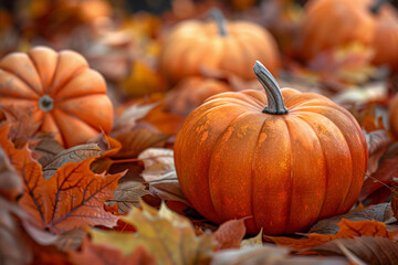 Beautiful greeting card with bright holiday composition for happy joy celebrate Thanksgiving