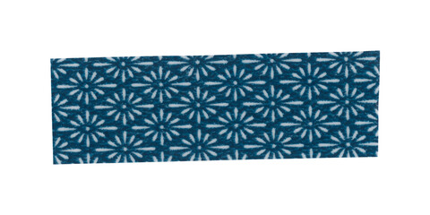 Pattern washi tape png clipart, blue vintage sticker on transparent background
