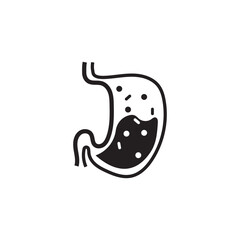 Stomach care icon designs concept vector illustration