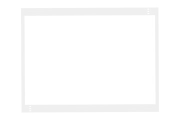 Instant photo png frame sticker, simple design, transparent background