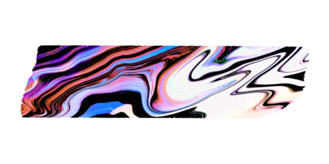 PNG aesthetic marble washi tape, journal sticker element, transparent background