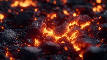 Mesmerizing Embers: A Fiery Tapestry of Nature's Power