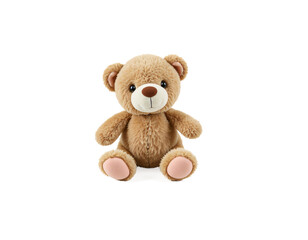 Obraz premium Cute plush teddy bear with soft fur