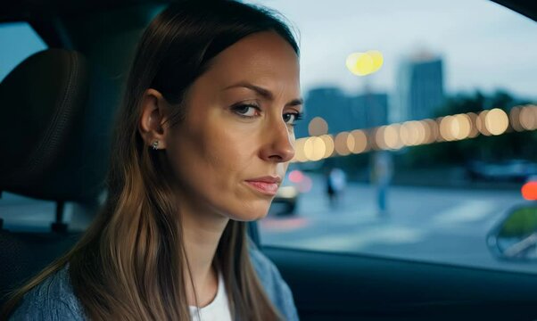 Canadian Woman Parallel Parking in Busy City Street