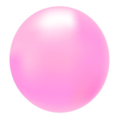 Obraz premium Pink balloon png sticker, transparent background