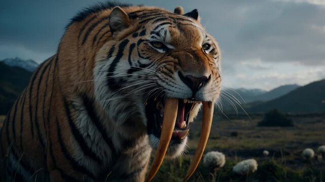 The Smilodon Saber-Toothed Tiger (AI VIDEO)	