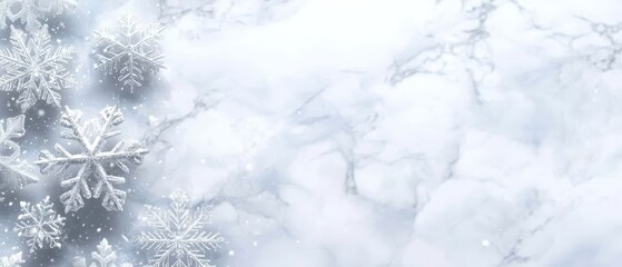 Obraz premium A group of snowflakes rests atop a windowsill, framed by a snowy sky