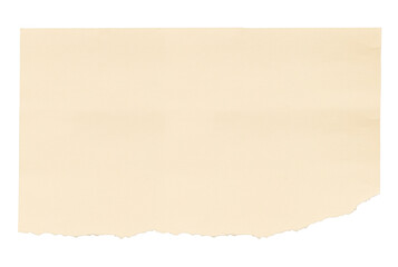 PNG Ripped beige paper  collage element, transparent background