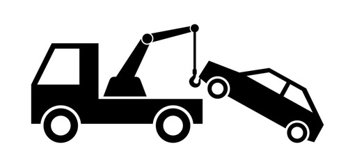 auto pomoc drogowa - holowanie samochodu ikona © robert6666