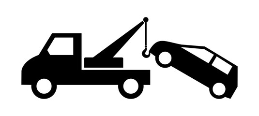 auto pomoc drogowa - holowanie samochodu ikona © robert6666