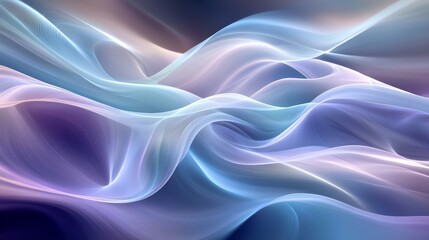 Fototapeta premium Ethereal Waves of Soft Pastel Hues