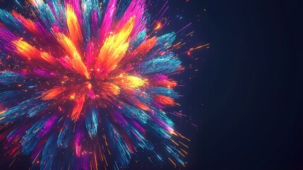 Abstract Colorful Explosion.