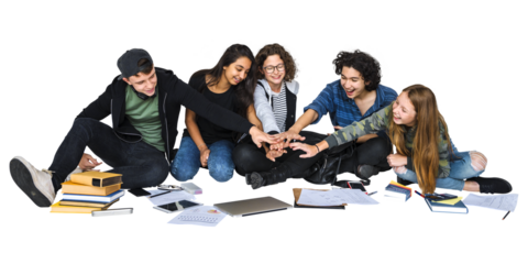 Study group png, transparent background