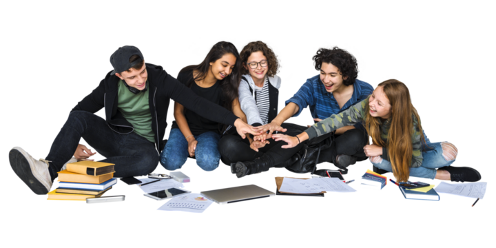 Study group png, transparent background