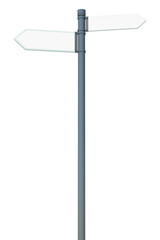 3D street sign png clipart, traffic direction on transparent background