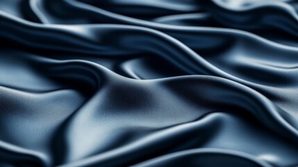 Obraz premium Ethereal Waves of Midnight Silk