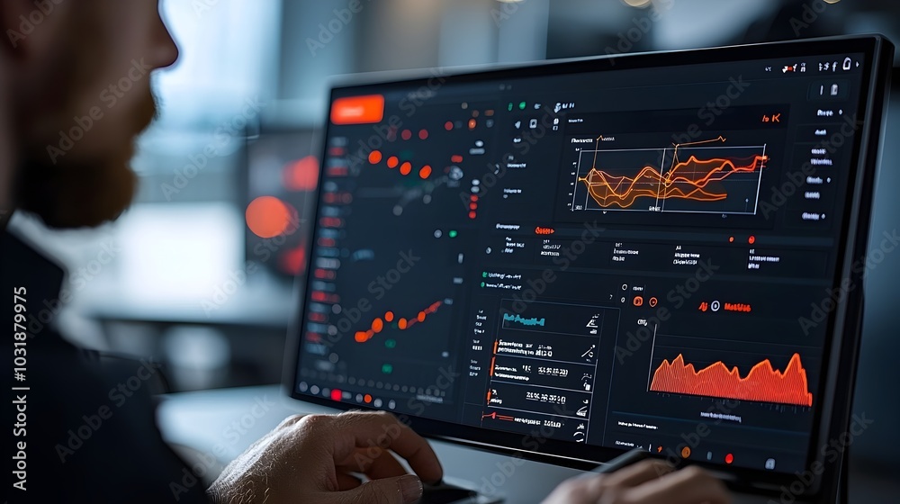 Poster Advanced Fleet Management Dashboard Showcasing Real Time GPS Sensor Data Analytics for Optimizing Delivery Vehicle and Logistics