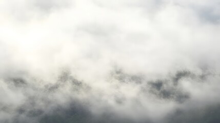 Dramatic Cloudy Landscape of Atmospheric Misty Heavens