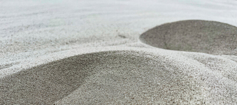beautiful white loose sand shimmers in the sun