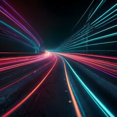 Obraz premium abstract speed lights