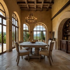 interior design of a tuscanstyle villa
