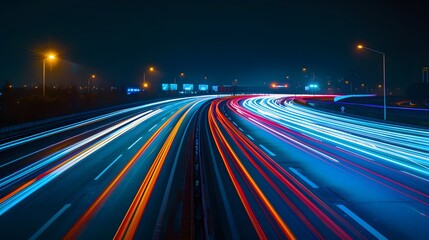 Abstract speed technology background with Hong Kong City night scenes