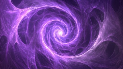 Obraz premium Mesmerizing Ethereal Swirl: A Captivating Abstract Vortex of Purple Hues