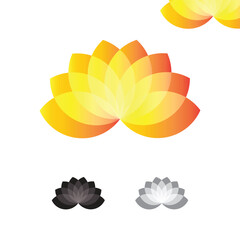 orange flower logo