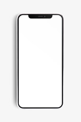 Phone screen png mockup, transparent design
