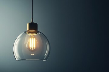 Modern Glass Pendant Light with Warm Glow