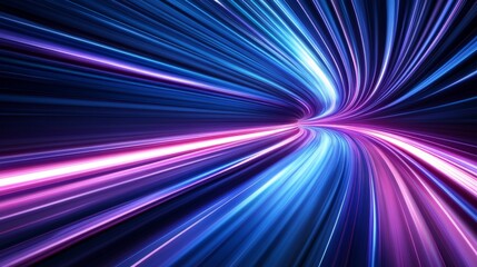 Hyperspeed Starry Tunnel of Cosmic Energy and Light