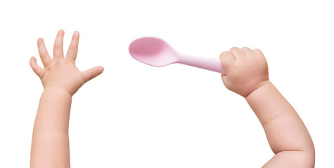 Baby hands png sticker, holding a carrot