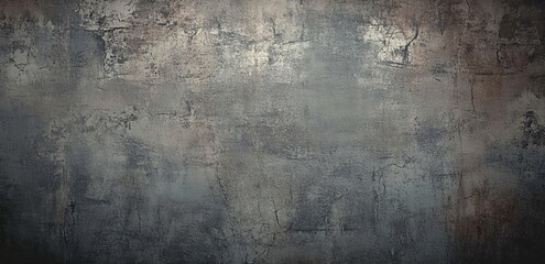 Obraz premium Gritty grunge-inspired background texture with dark gray and brown tones, perfect for industrial designs, adding depth and character to creative projects.