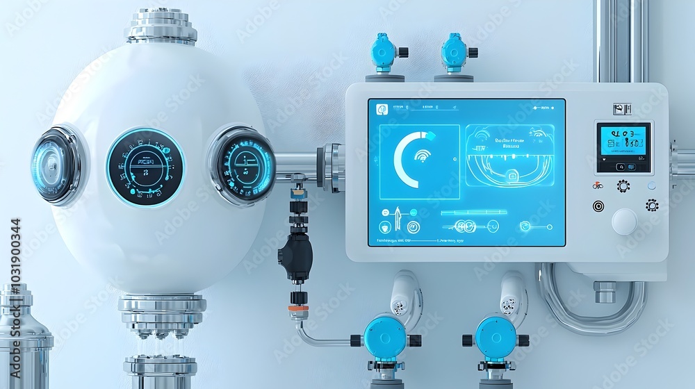 Poster innovative smart water tank system with integrated iot sensors enabling remote monitoring and manage
