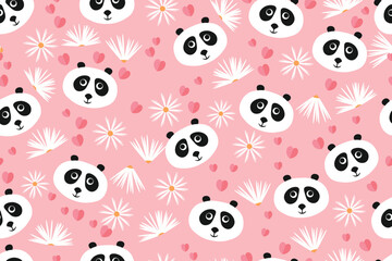 panda seamless pattern