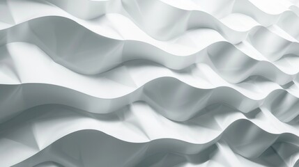 Obraz premium Seamless white fabric texture with flowing, wave-like patterns.