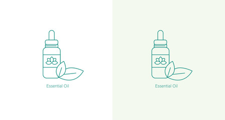 Essential Oil Vector Icon for Aromatherapy and Health Benefits