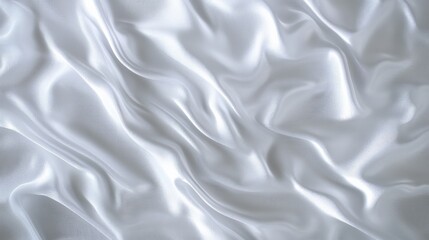 Elegant Ivory Satin Fabric Texture