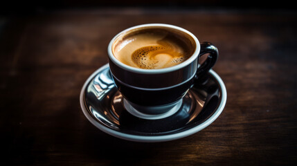 Fototapeta premium Cafe cubano coffee photo, Cup of coffee on the table
