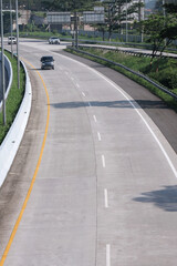 High Angle of Toll Road in Indonesia