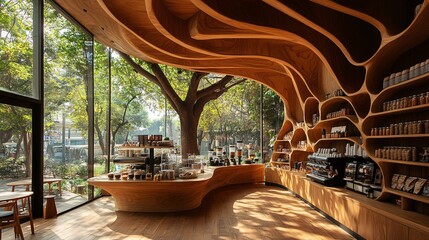 Natural Light Flow in Modern Wooden Interior Design