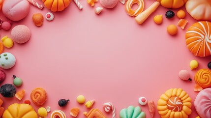 Fototapeta premium Sweets background pink