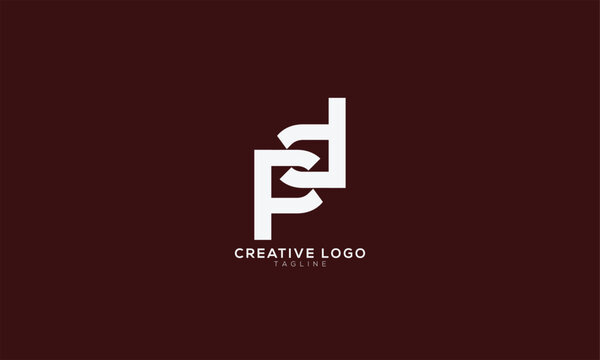 PD FD PZD Abstract initial monogram letter alphabet logo design