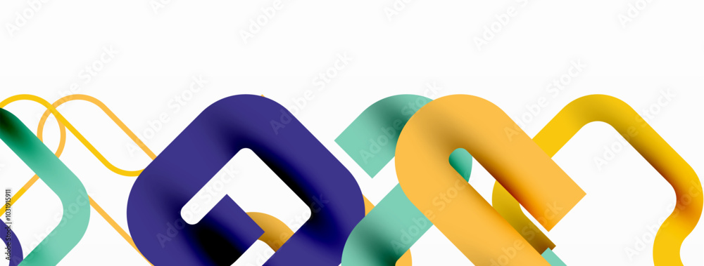 Poster Wave lines minimal abstract background