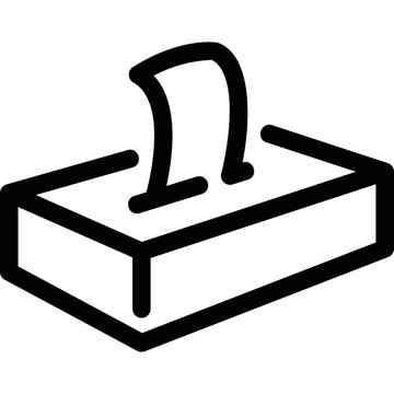 recommend clip art: Simple vector icon tissue box