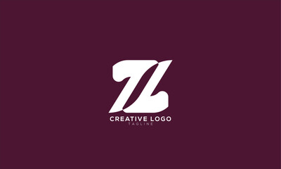 ZZ 77 Abstract initial monogram letter alphabet logo design
