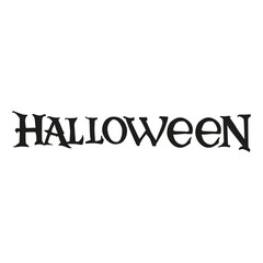 Vector lettering for Halloween. text in flat style. grunge font template for holiday design